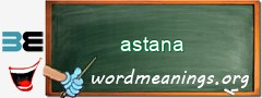 WordMeaning blackboard for astana